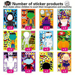 24pcs Halloween Toys Game Stickers - Halloween Party Event Gift Decoration Stick