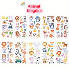 10pcs Animal Temporary Tattoo Stickers for Parties & Activities