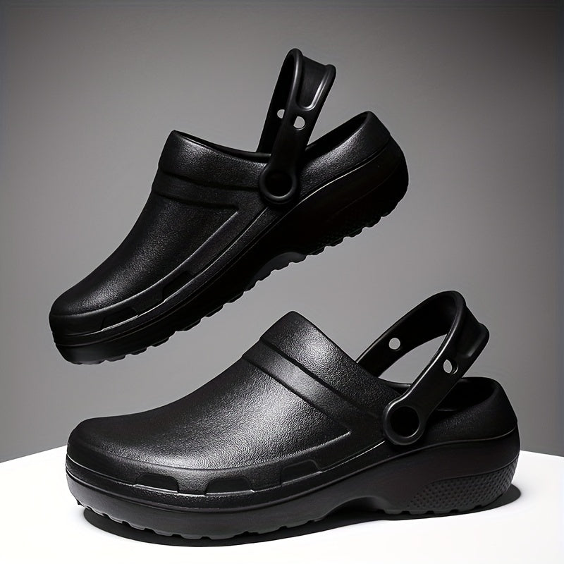 Men's Slip On Platform Clogs Garden Shoes Chef Nurse Work Shoes