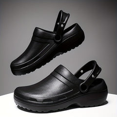 Men's Slip On Platform Clogs Garden Shoes Chef Nurse Work Shoes