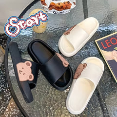 Men's Bear Cloud Slides Non-slip House Shoes