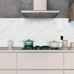10pcs Waterproof Marble Tile Stickers Self Adhesive PVC Tiles - Easy Install