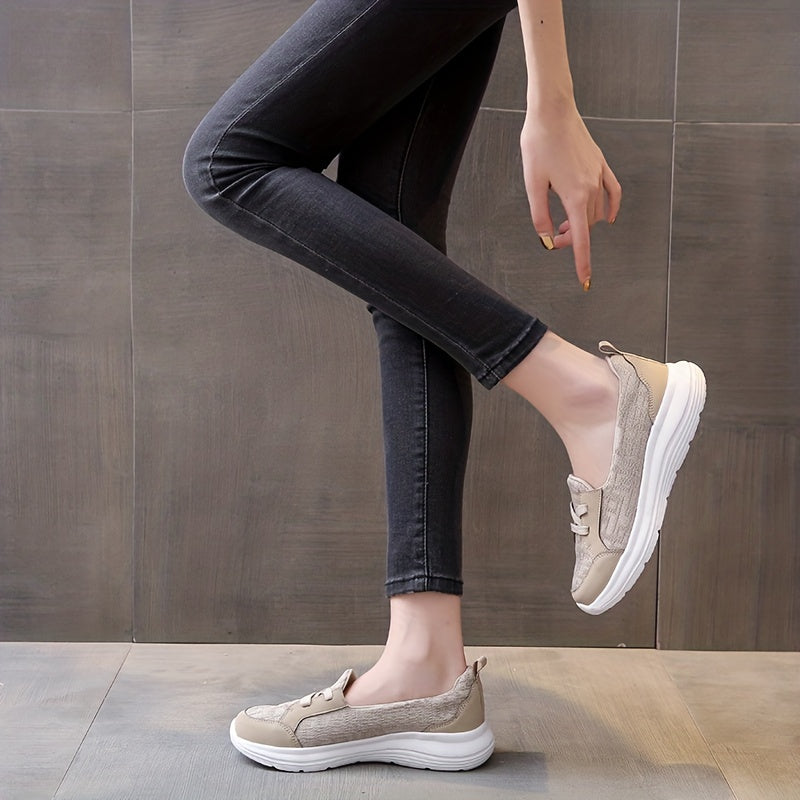 Women's Lace-up Slip On Walking Shoes Low Outdoor Casual Sneakers