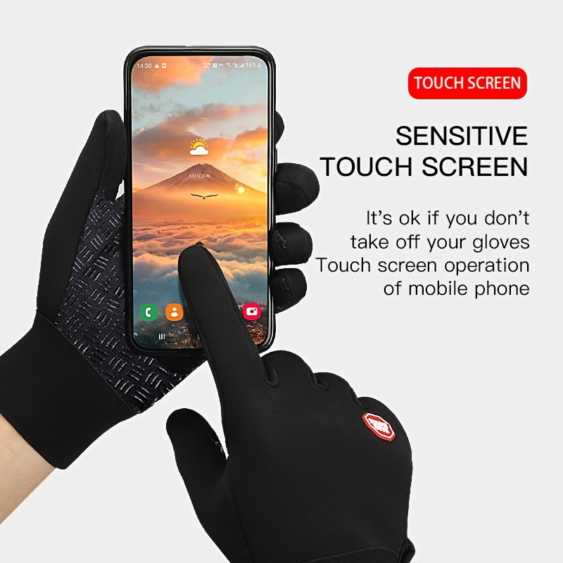 Winter Windproof Touch Screen Gloves for Outdoor Activities