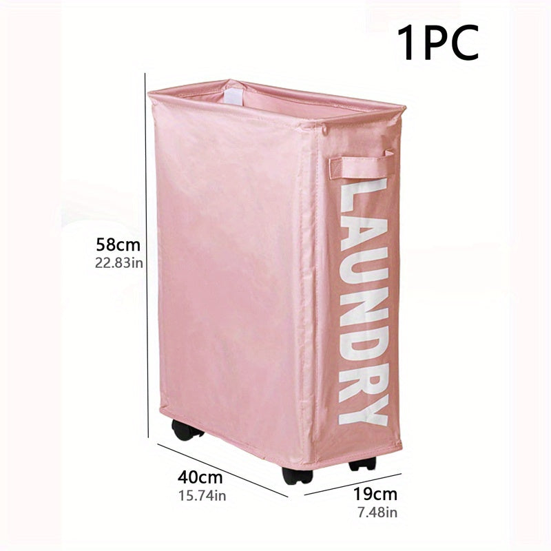 Pink Yoga Mat Organizer Foam Roller Storage Basket