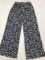 Floral Wide Leg Pants Boho High Waist Spring Summer Women's Clothing