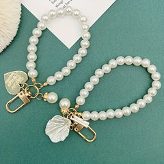 Pearl Love Pendant Keychain Bag Purse Decorations Small Gift Women