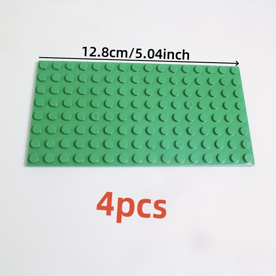 4 Pack IDEAMOC 8x16 Dots Base Plates Mixed ABS Building Blocks Parts