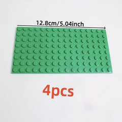 4 Pack IDEAMOC 8x16 Dots Base Plates Mixed ABS Building Blocks Parts