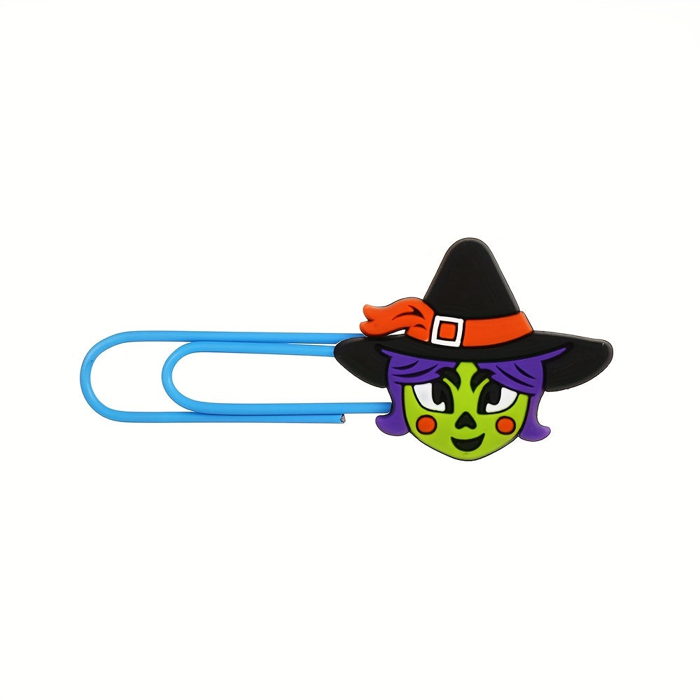 Cartoon Ghost PVC Office Paper Clip, Halloween Small Gift Stationery