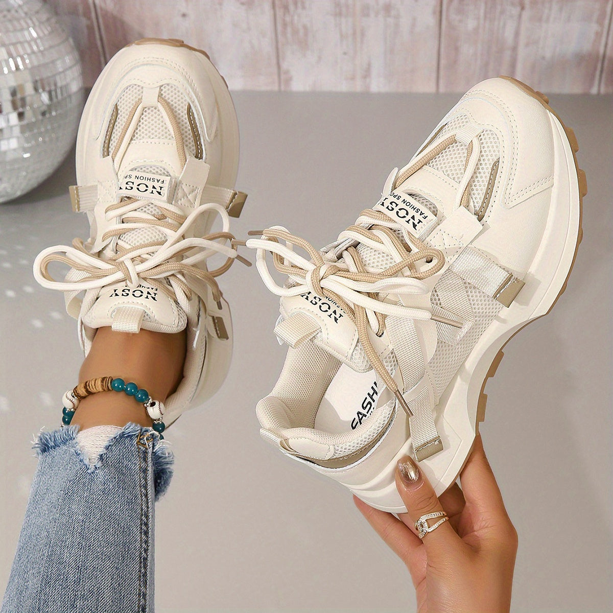 Women's Breathable Chunky Sneakers Lightweight Sport Shoes