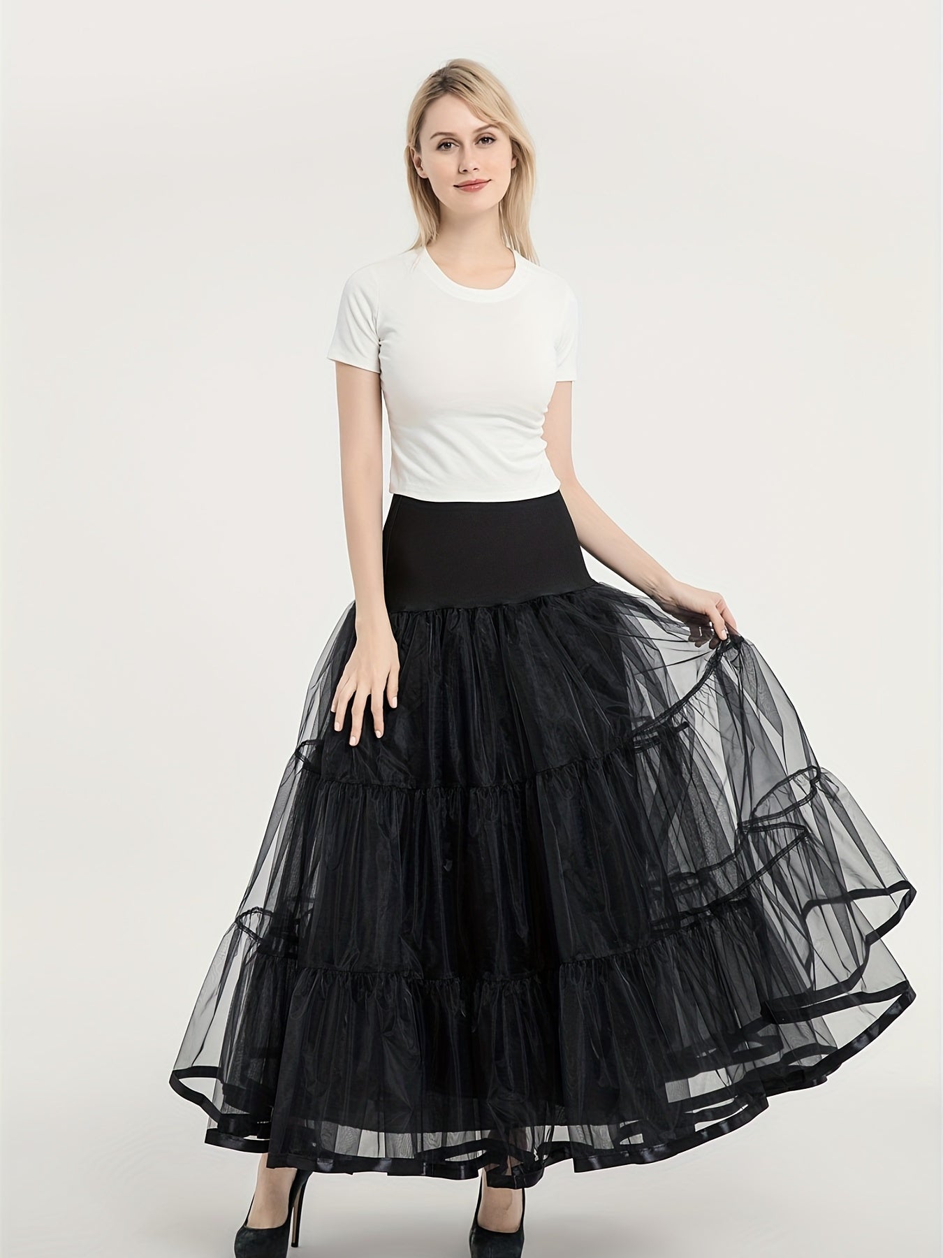 Vintage Pleated High Waist Skirt