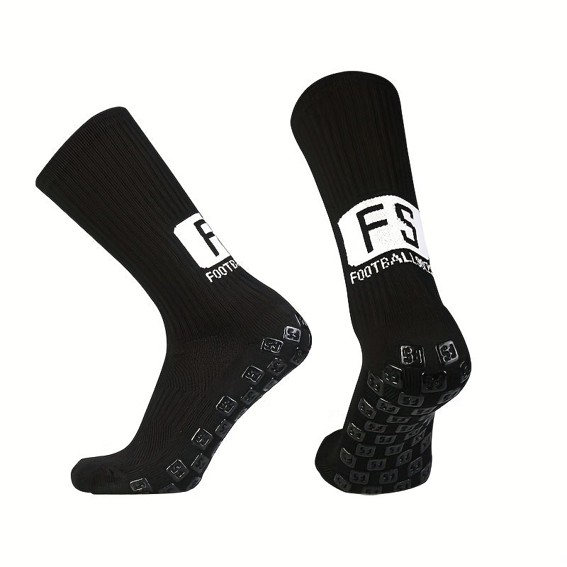 Non Slip Football Socks - Breathable Sports Socks - One Size Fits All