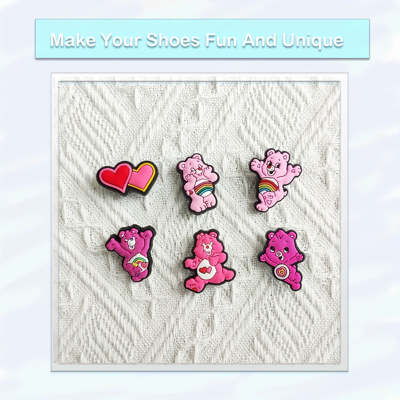 25Pcs Bear Charms for Shoe Decoration
