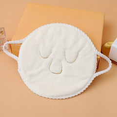 Hot Compress Face Towel Masks Reusable Facial Steamer Towel with 3 Holes