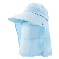 Summer Cap with Neck Shield for Beach Sports & Cycling