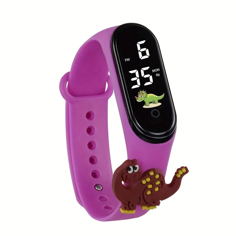 Colorful Dinosaur Sports Watch Waterproof LED Digital Christmas Gift