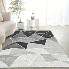 Large Modern Geometric Area Rug Soft Washable Waterproof Anti Slip Carpet