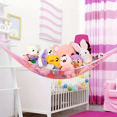 Stuffed Animal Toy Hammock Wall Corner Mesh Toy Net