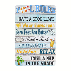 Beach Tin Sign Beach Days Surfing Club Funny Retro Signs Waterproof Decor