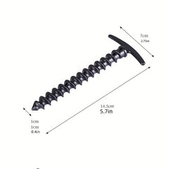 5pcs Outdoor Nylon Windproof Tent Nails Lightweight T Shaped Camping Screw Nails