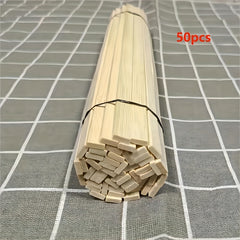 Natural Bamboo Strips Craft Sticks 30/50pcs