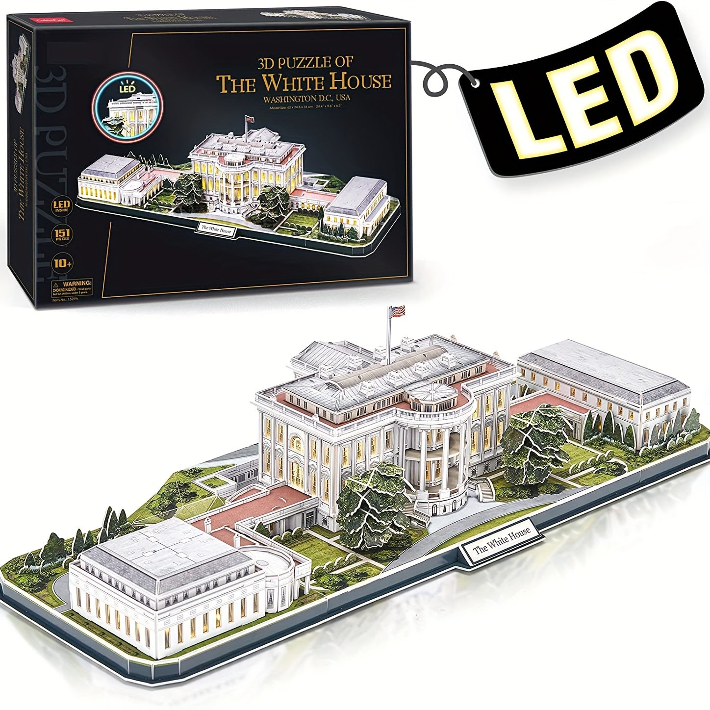 3D Rotatable House Puzzle Construction Model Table Decoration Birthday Gift