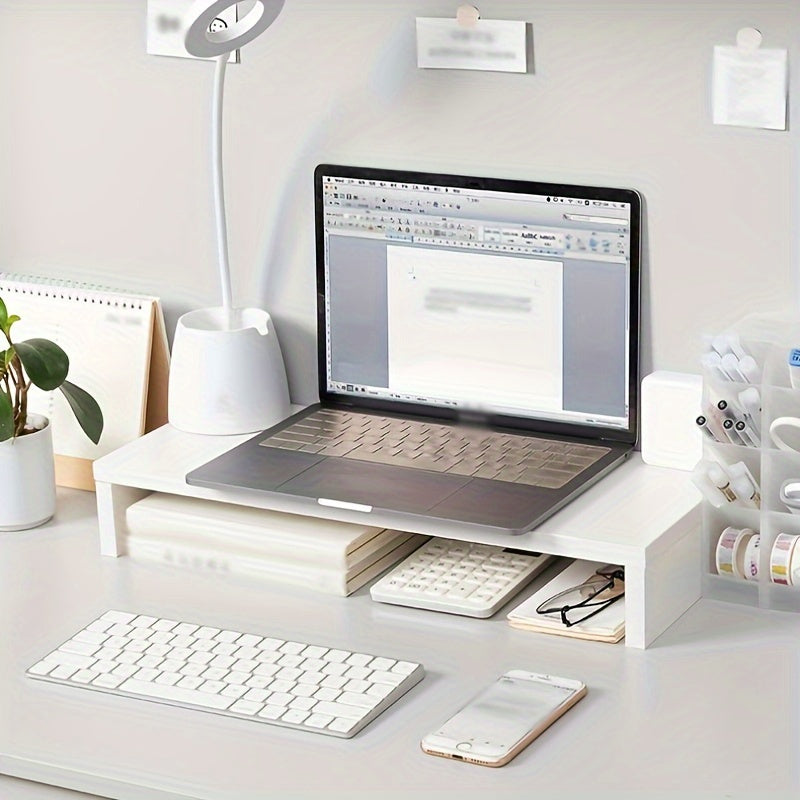 Desktop Computer Heightening Frame Storage Shelf Monitor Lifting Base Bracket