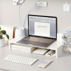 Desktop Computer Heightening Frame Storage Shelf Monitor Lifting Base Bracket