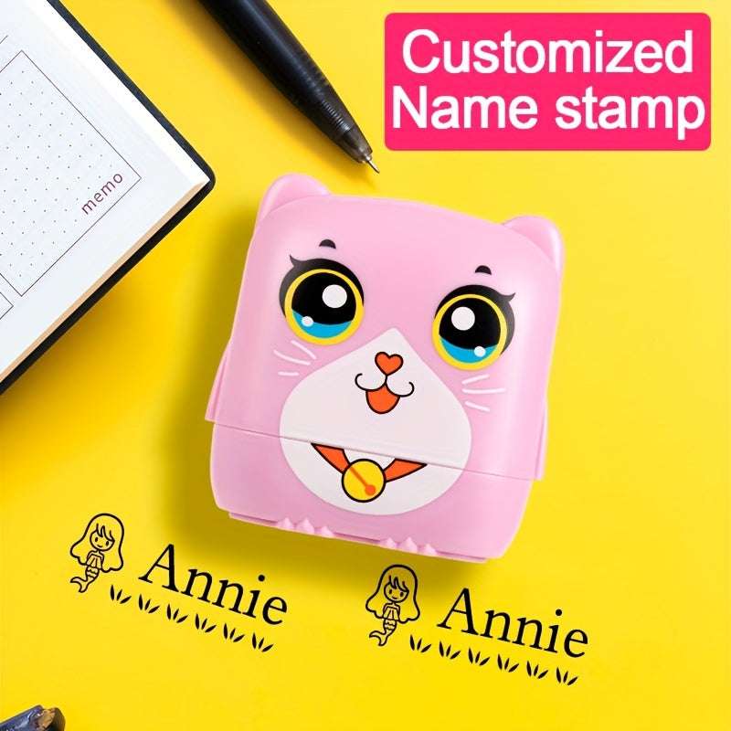 Kids Name Stamp Custom Seal Waterproof Washable Cartoon Name Stickers