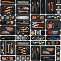 32pc Tool Storage Tray Plastic Organizer Garage Parts Storage Bin