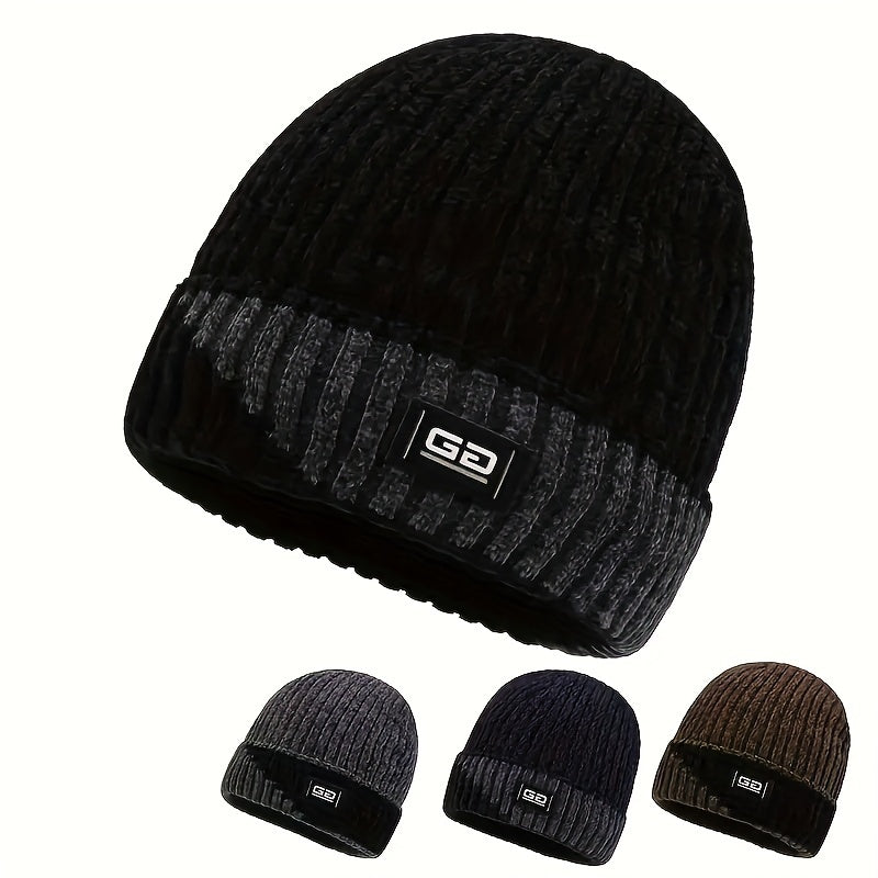 Thick Knitted Beanie Hat for Winter, Coldproof & Warm, Autumn Cap