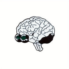 Cartoon Brain Alloy Brooch Jacket Accessories for Girls