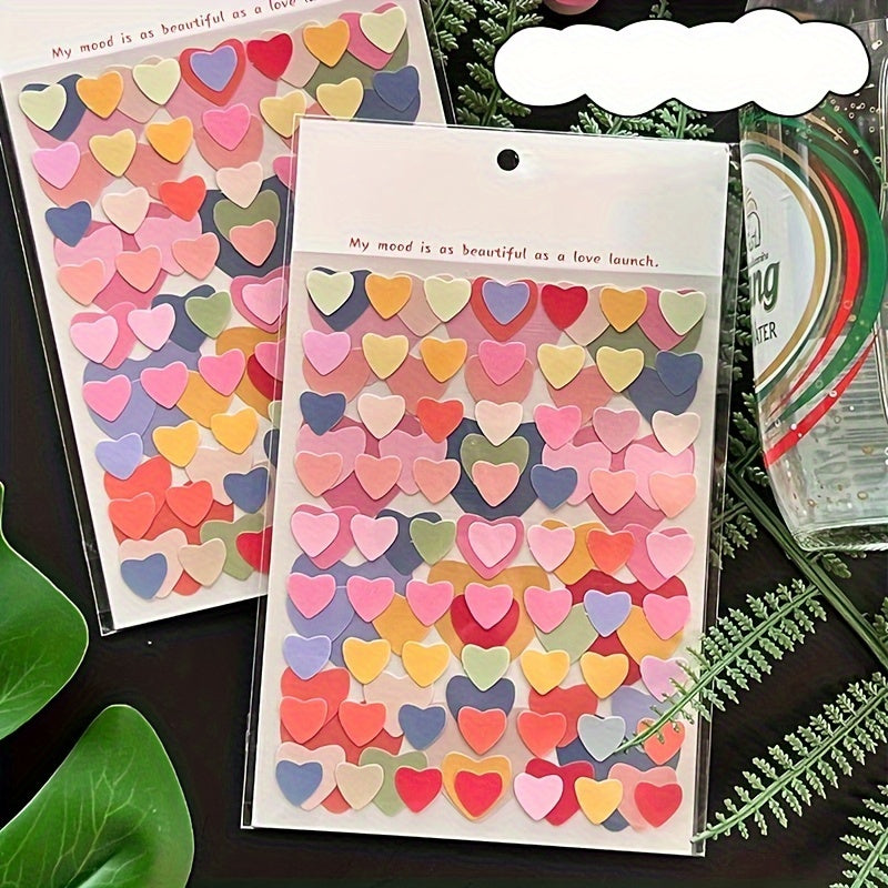 Dots Collage Love Slitting Hand Account DIY Tool Sticker Package Ins
