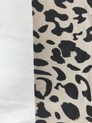 Leopard Print Open Front Cardigan with Pockets