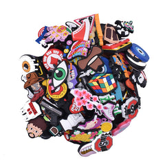 35pcs Random Cartoon Shoe Charms for Clog Sandals, Party Favors