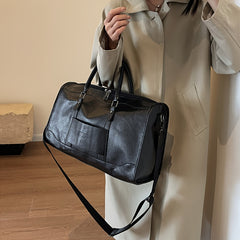 Retro Lightweight Travel Zipper Bag Large Capacity Fitness Tote Bag