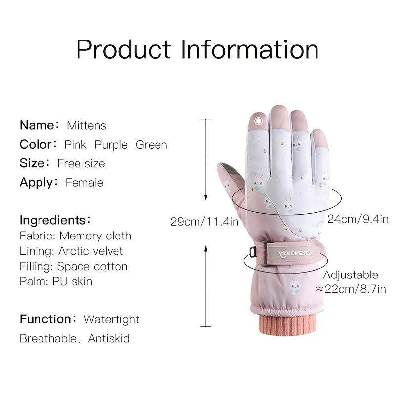 Coldproof Skiing Gloves Unisex Warm Touch Screen Gloves Outdoors