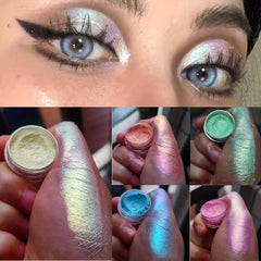 Polarized Eyeshadow Pigment Waterproof Diamond Glossy Shimmer Monochrome