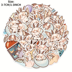 40pcs Cartoon Moth Stickers Laptop Phone Skateboard