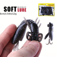 5pcs Shrimp Shape Soft Bait 3.54in