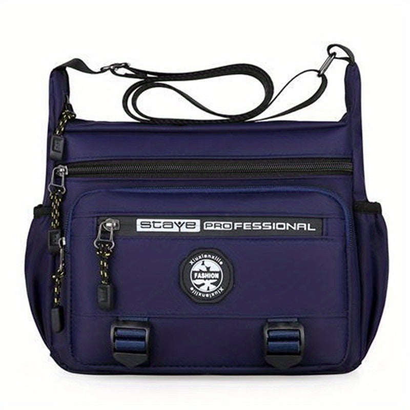 Men's Casual Nylon Crossbody Bag Large Capacity Sports Shoulder Bag