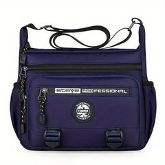 Men's Casual Nylon Crossbody Bag Large Capacity Sports Shoulder Bag
