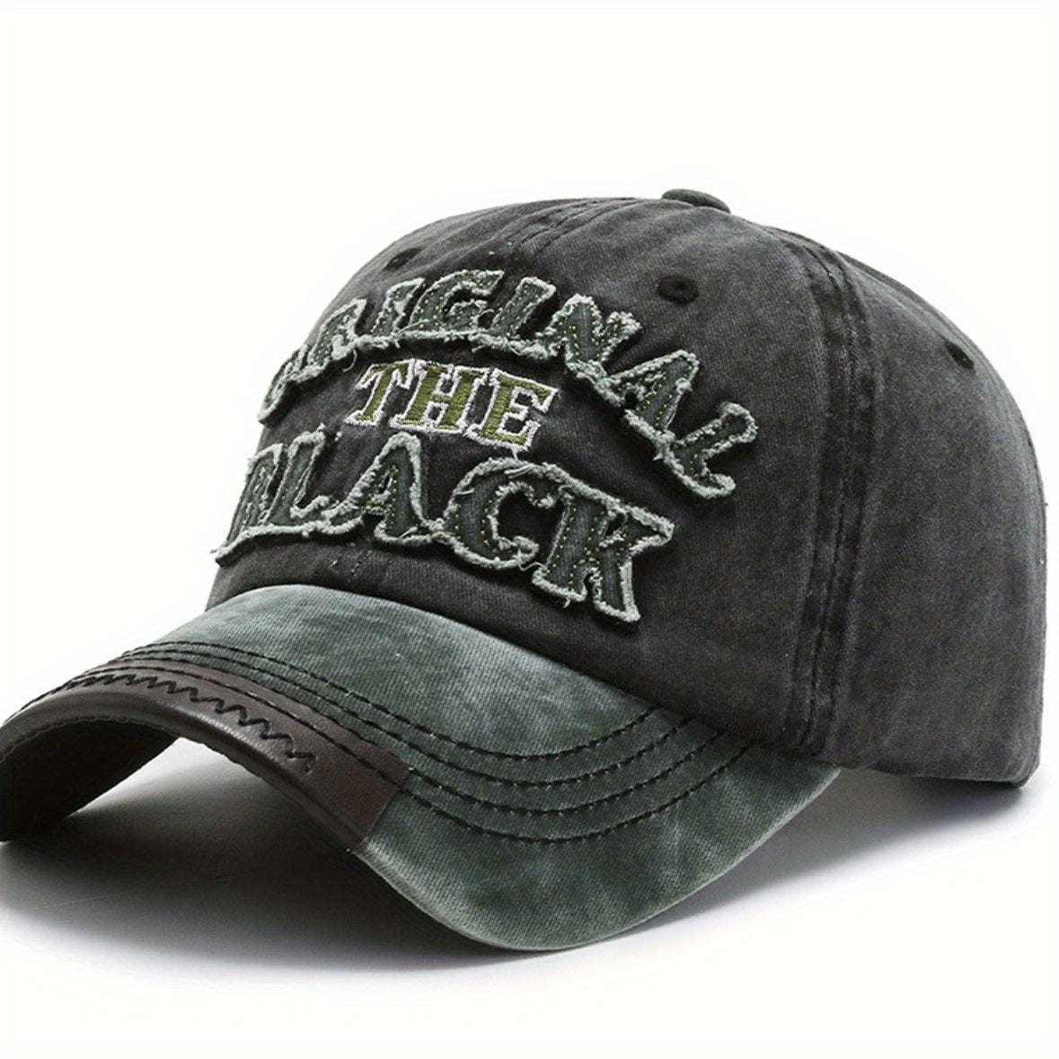 Embroidered Baseball Cap Washed Distressed Outdoor Sun Hat
