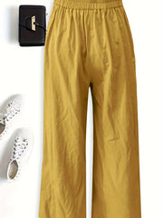 Elastic Waist Loose Pants for Spring & Summer Women