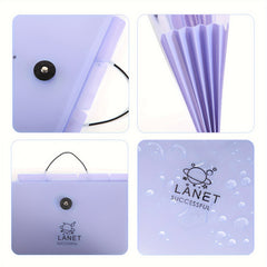 5-Pocket Expanding File Folders A4 Letter Document Candy Color Tabs