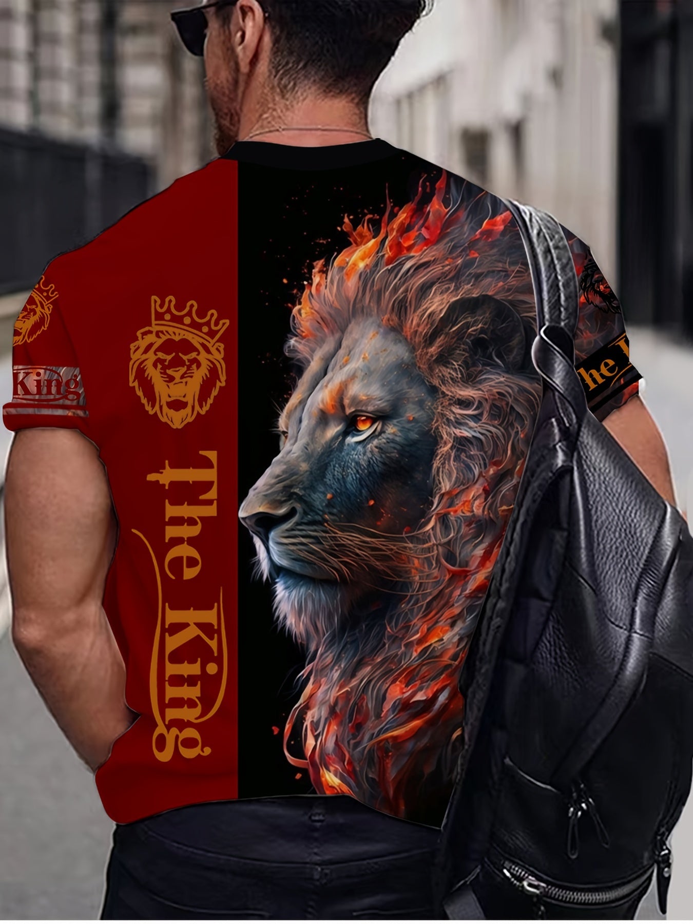 Lion King 3D Men's Long Sleeve T-Shirt Autumn Tee