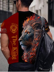 Lion King 3D Men's Long Sleeve T-Shirt Autumn Tee