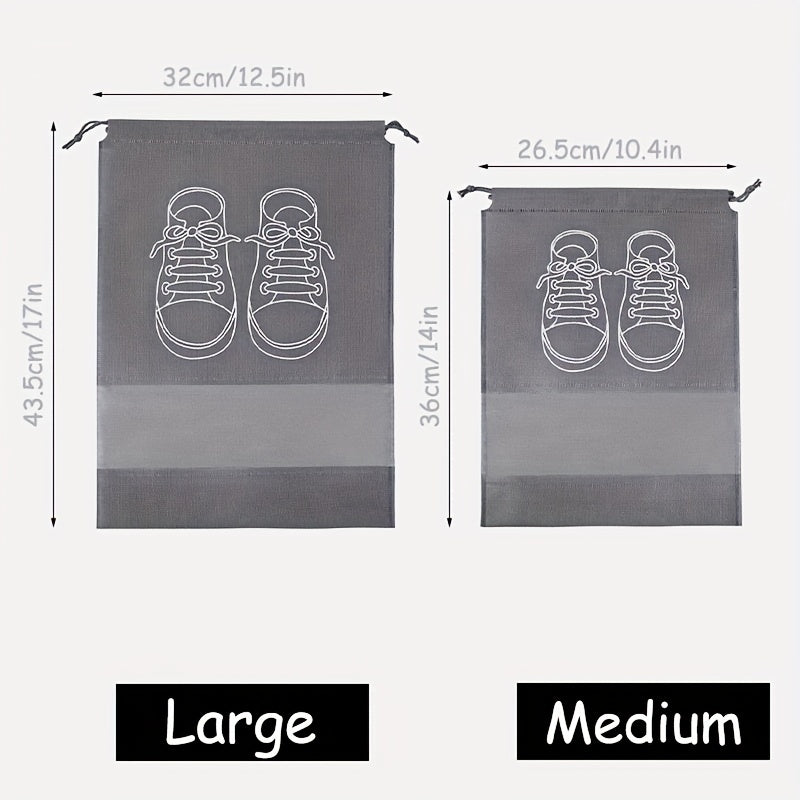 Drawstring Shoe Storage Bag Portable Clear Towel Bag