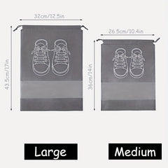 Drawstring Shoe Storage Bag Portable Clear Towel Bag